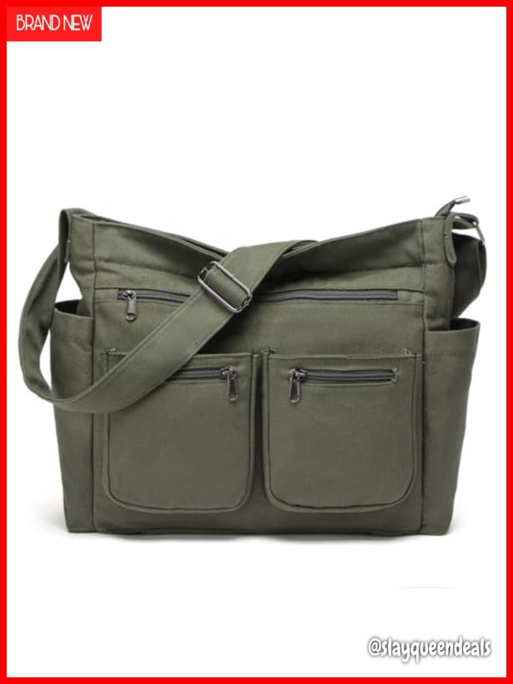 Large Canvas Tote Crossbody Shoulder Bag Hobo Messenger Laptop Handbag Work